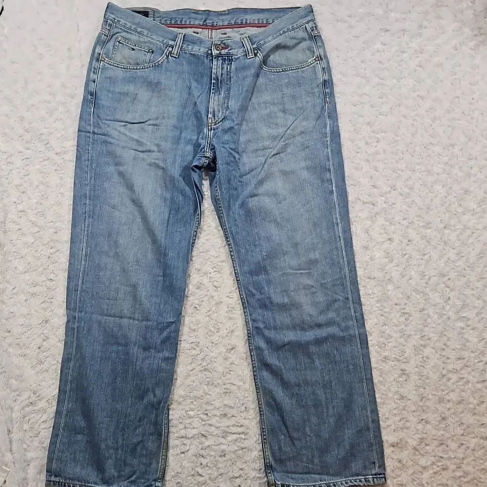 Tommy Jeans Madison Straight Fit 38 x 30 Light Wash
